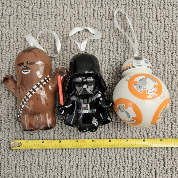 Star Wars RARE Darth Vader Hallmark Christmas Ornaments Set of 3 - Picture 5 of 5